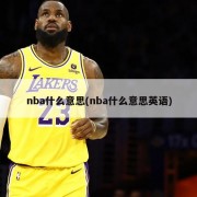 nba什么意思(nba什么意思英语)