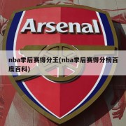 nba季后赛得分王(nba季后赛得分榜百度百科)